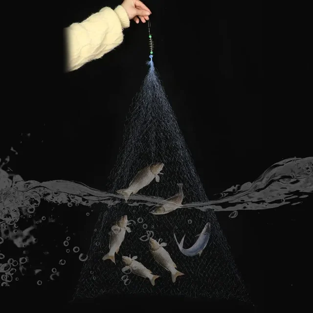 11 Size Fishing Net Trap Mesh Luminous Bead Netting Sea Fish Net Tackle Design Copper Shoal Cast Fishing Trap Fishing Tackle 3