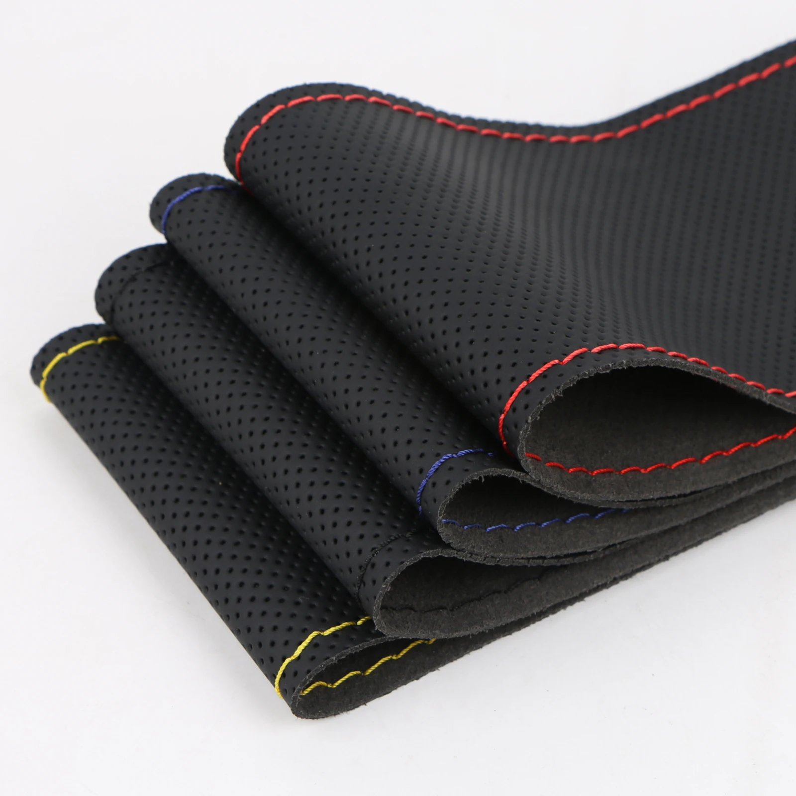 37-39cm Car steering wheel cover Perforated Microfiber Leather Breathable And Non-Slip Steering Wheel Protector