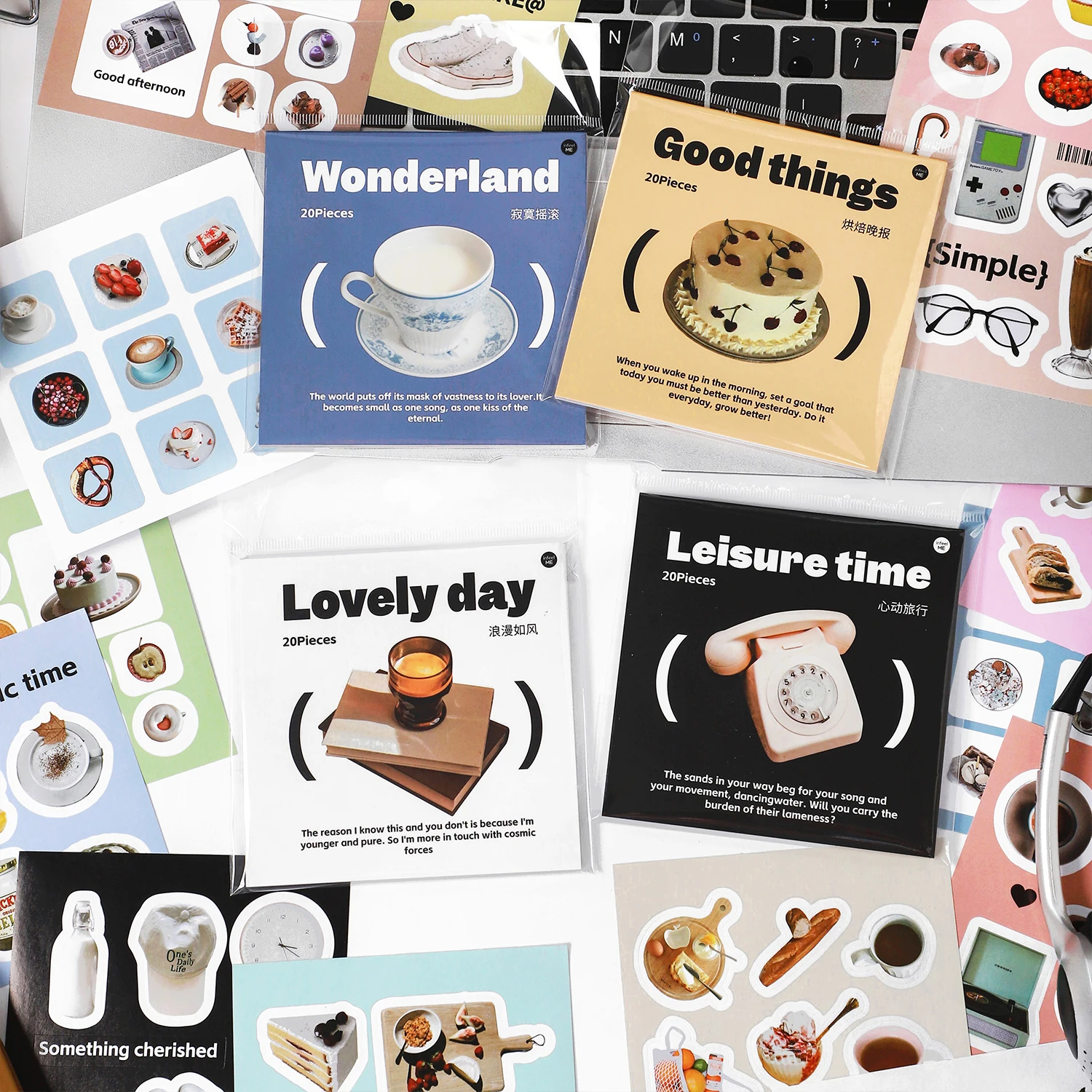 

4PACKS/LOT What If series retro decorative label sticker