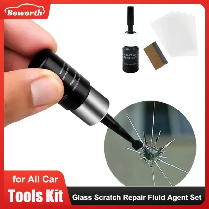 

Window Glass Cracked Scratch Repair Kit Automobile Upgraded Windshield DIY Tools Glass Scratches Auto Care Window Repair Tool