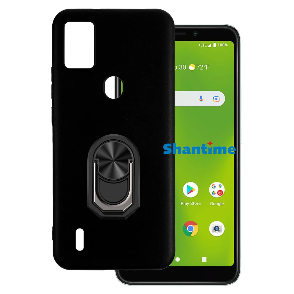 Supporto Per Anello Antiurto Di Lusso Per Cricket Icon 5 Custodia Morbida In Silicone Tpu Custodia Protettiva Per At&T Motivate 4