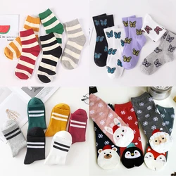 2/3 Pair Hot Sale Colorful Cartoon Creative Fashion Novelty Men Women Socks Autumn Winter Warm Comfortable Cotton Socks Dropship