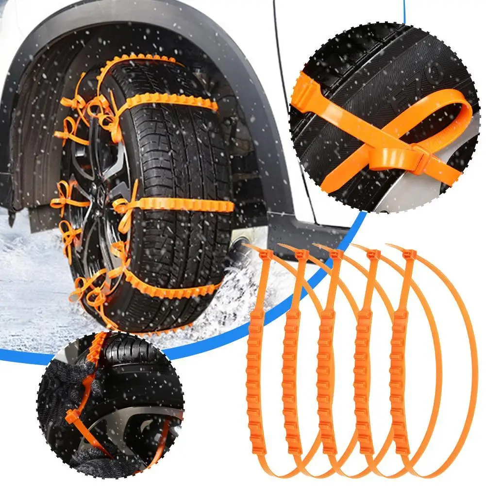 

10/20PCs Car Tyre Snow Chains Winter Anti-skid Car Wheel Chains Emergency Double Grooves Anti Slip Chain Auto Wheels Accessories