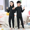 Autumn Warm Clothing Sets Spring Girls Boys Cotton Clothes Suits Winter Big Kids Tights Tops+Pants 2Pcs Children Outfits 3-14Y