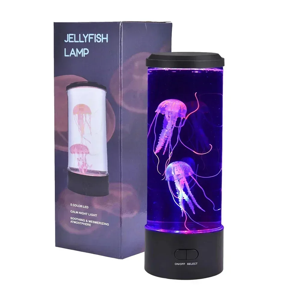 

Color Changing Jellyfish Lamp Usb/Battery Powered Table Night Light Children'S Gift Home Bedroom Decor Boys Girls Birthday Gifts