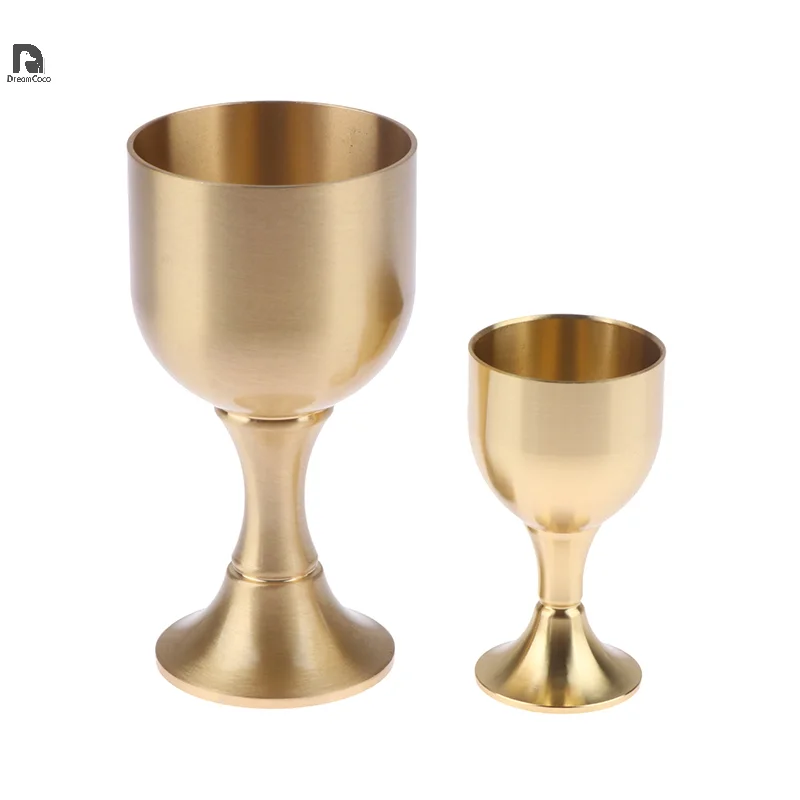 

Brass Chalice Cup Cocktail Glass Wine Goblet Brass Beverage Tumbler Brass Goblet Metal Liquor Tumbler For Party Home Accessories