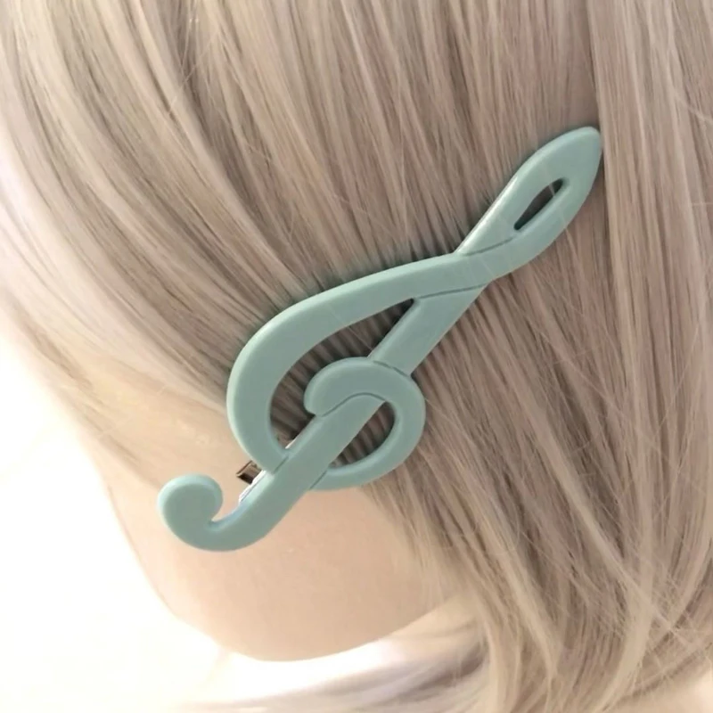 Y2k-Stil, Musik-Symbol, Haarschmuck, Vintage, süß, niedlich, Haarspange, Cyan, frische Haarnadel, neues Sensea von Nischenmode und Kunst 2026