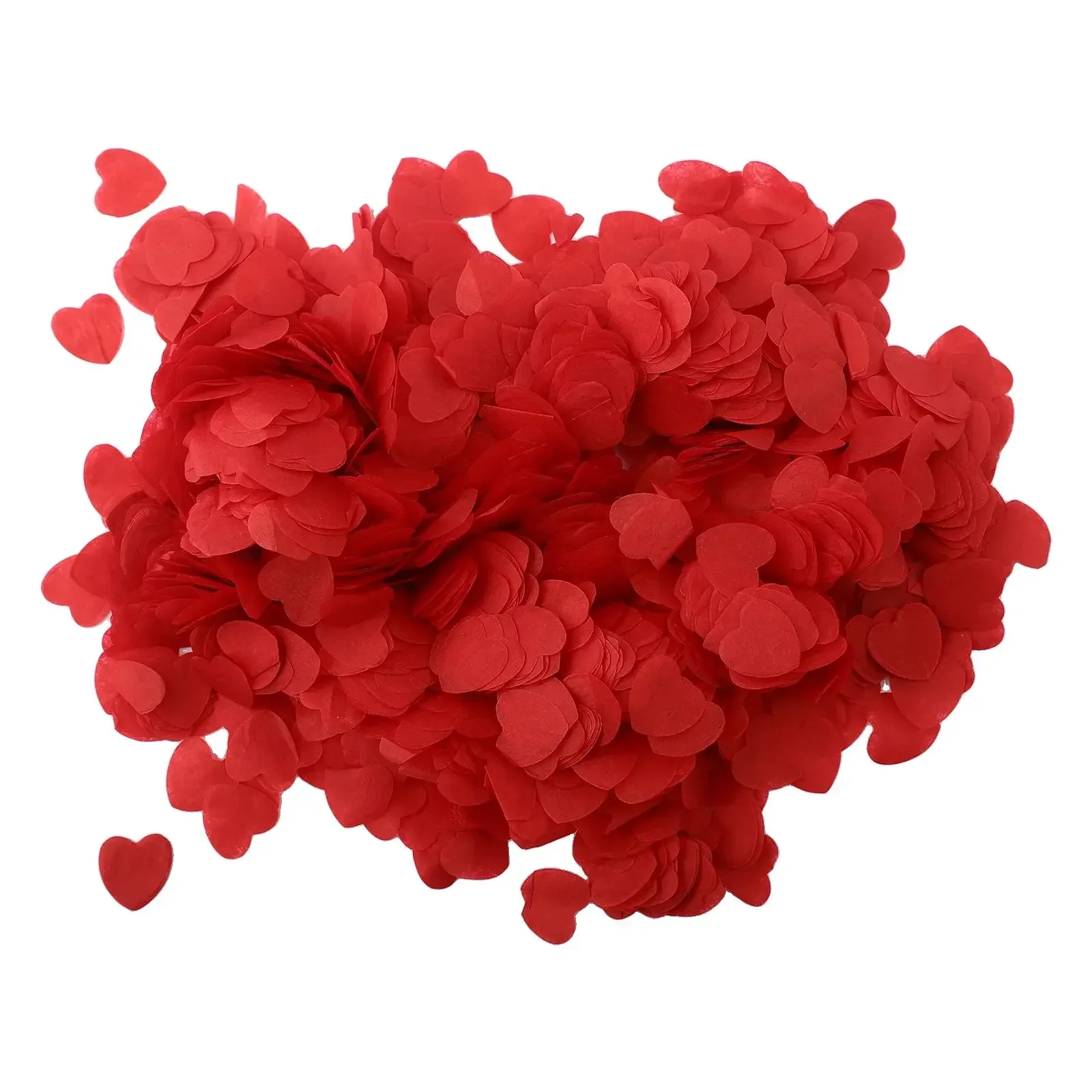Biodegradable White Heart Confetti 2