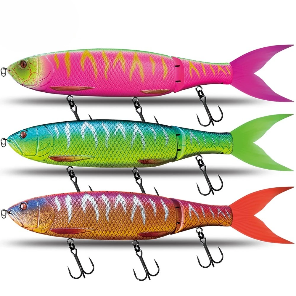 

Fishing Lure 370mm Swimming Bait Jointed Floating/sinking 19Color Giant Hard Bait Section Lure For Big Bait Bass Pike Lure