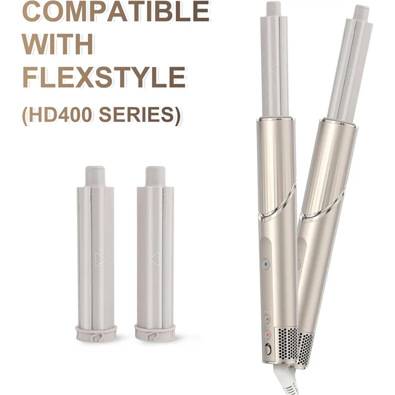 Auto-Wrap Curling Barrels For Shark FlexStyle - 1 Pair (Left & Right) For Hands-Free Curling