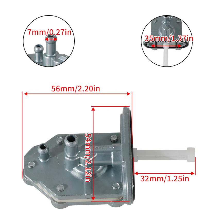 Motorrad Gas Kraftstoff tank Schalter pumpe für Triton Baja 400 irs Outback 400 4x4 Lof Baja 400 Supermoto Baja 250 OEM:A12105-A03-000 – Detail 9