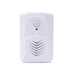 Wireless PIR Motion Sensor Activated Doorbell with Voice Reminder & USB Cable (With USB cable)