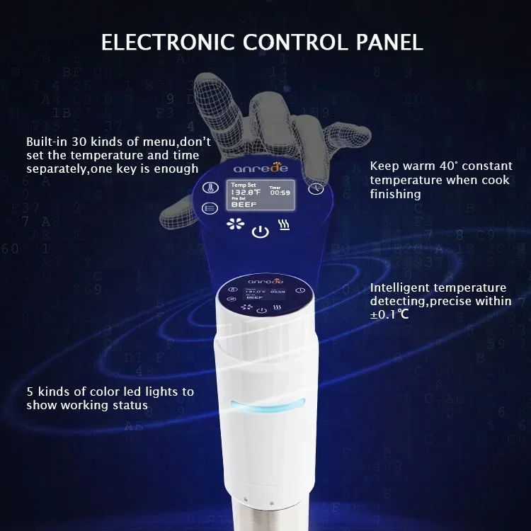 Immersion circulator electric slow cooker sous vide machine multi cooker stick kitchen appliances with DIY recipes