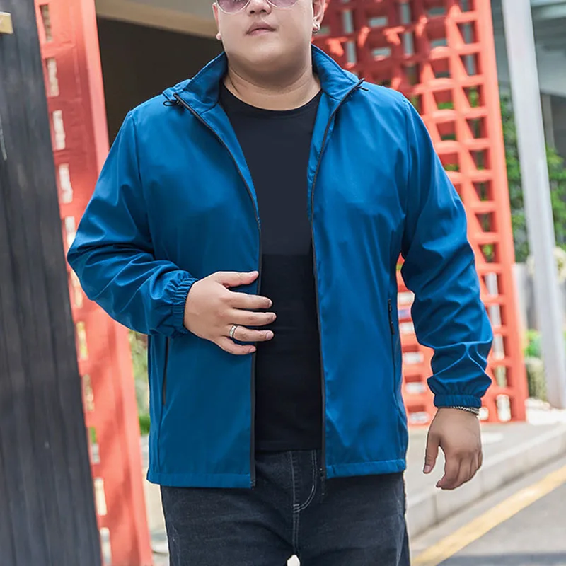 Plus size 160KG Spring Autumn Jackets 6XL 7XL 8XL Men Jackets 3