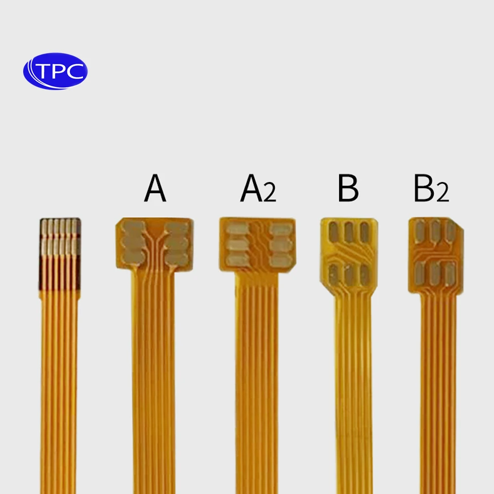 TPC Nano 4FF convertisseur de carte Sim câble d'extension FPC vers Nano 4FF Micro 3FF Standard 2FF Sim Usim carte adaptateur ligne de Conversion