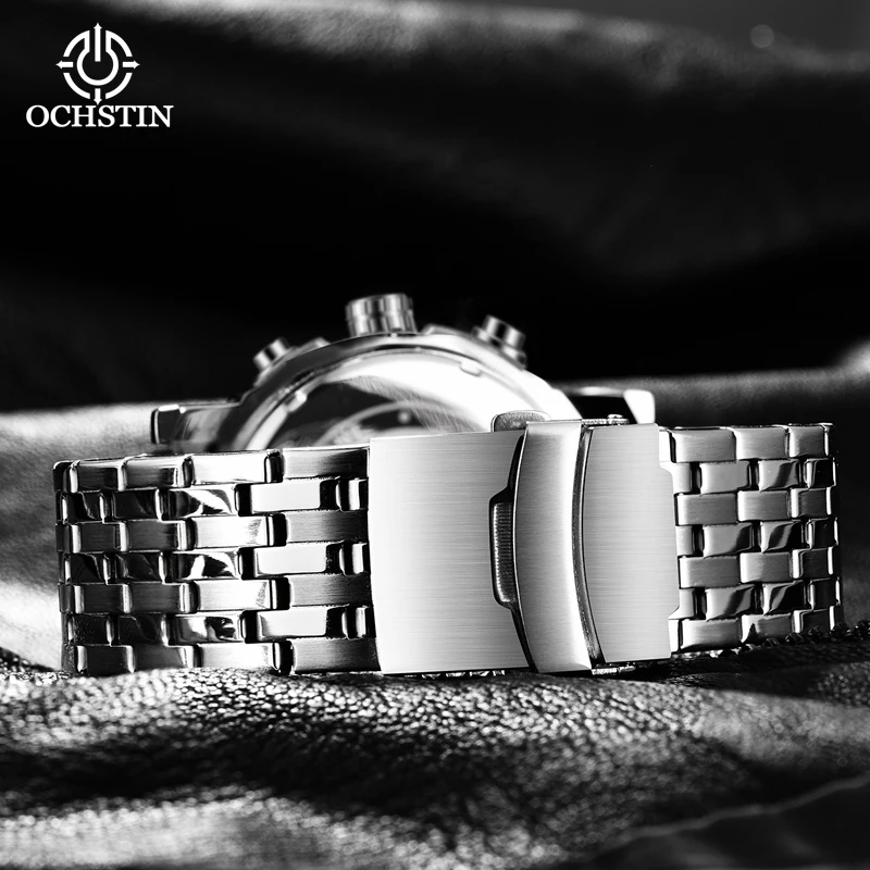 OCHSTIN Business High-end Waterproof Wristwatch Multifunction Quartz Movement Hot Model Pilot Series 2024 Men's Quartz Watch