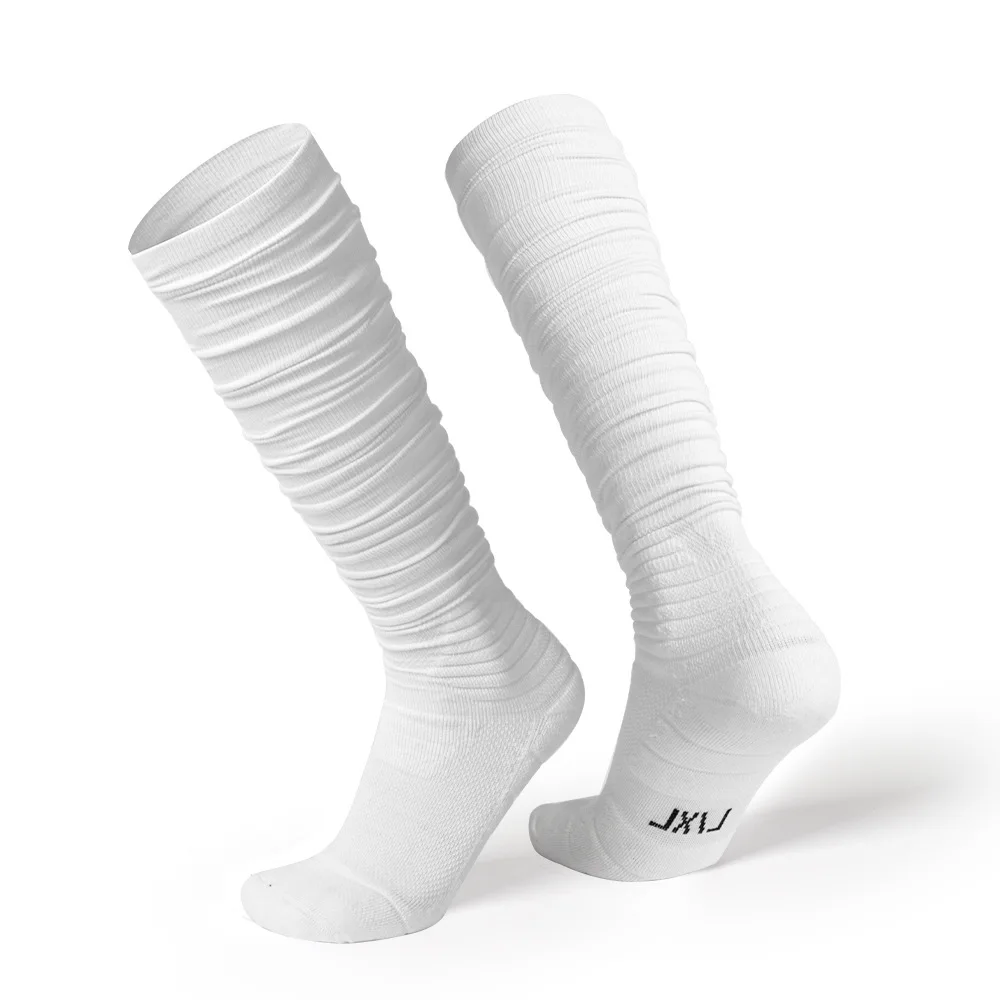Cotton Long Adult Rugby Socks Men Thickened Cushioning Soccer Sports Running Football Socks