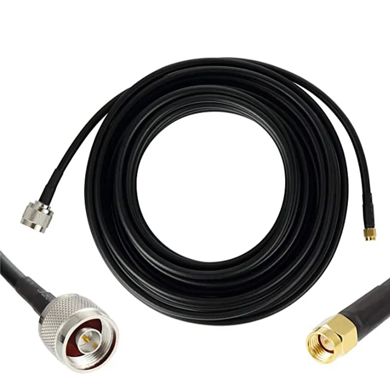 10M 32ft LMR200 RF coaxial cable N male to SMA male extension cord 3D FB rg58 2g 3G 4G 5G antenna cable