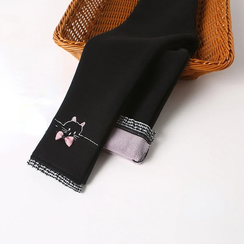 Girls Winter Warm Pants Children Plus Velvet Thickening Outwear Pants Cotton Bow Kids Fleece Trousers Baby Girls skinny Trousers girls pants,kids pants,girls trousers