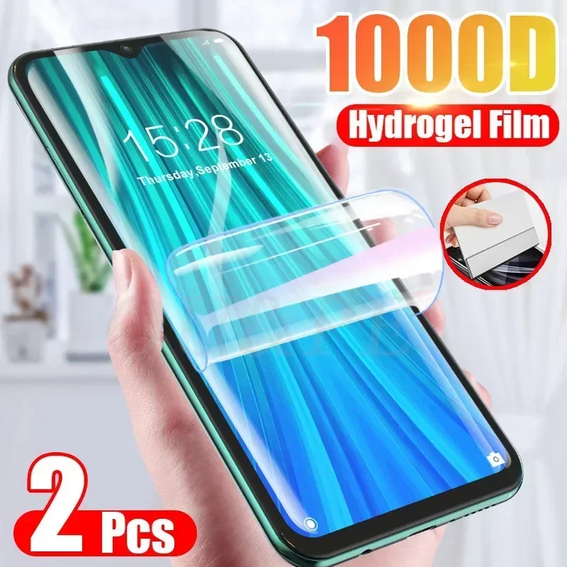 

2 шт., Гидрогелевая Защитная пленка для Xiaomi Redmi Note 8 8T 7 9 9 S Pro 10 Ultra 9 SE 9T 8 Note 10 Pro Lite Poco X3 M3
