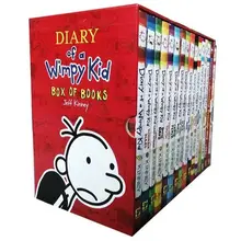 

16 Books/Set Diary of a Wimpy Kid Books1-16 Full Set of 16 English Edition Diary of a Wimpy Kid Livros Libros
