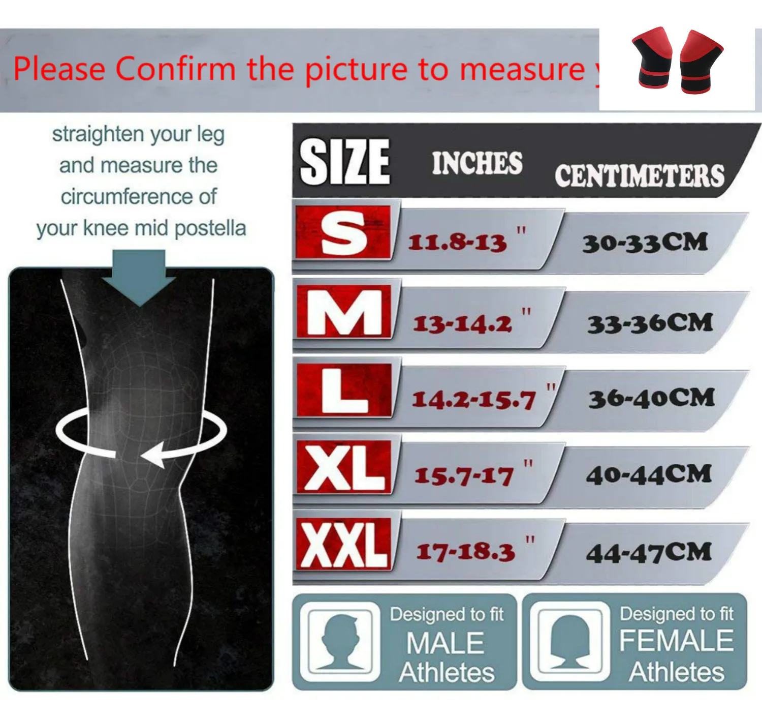 1 Pair Squat 7mm Knee Sleeves Pad Support Men Women Gym Sports Compression Neoprene Knee Protector For CrossFit Weightlifting