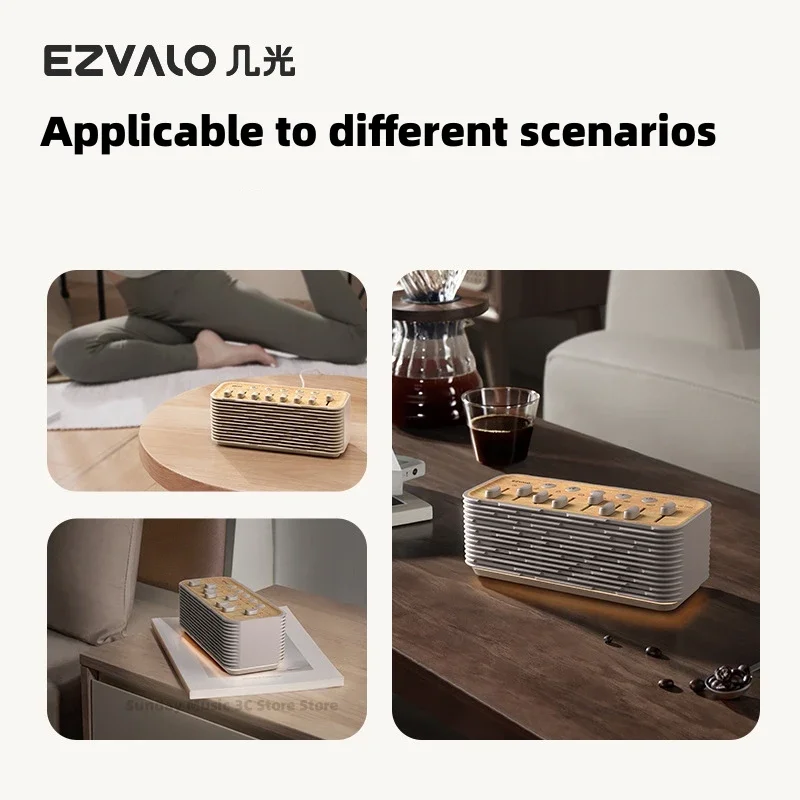 EZVALO Natural Scenery Speaker Bluetooth Speaker Upgrade Wireless Version Home Camping Equipment Mini Music Center