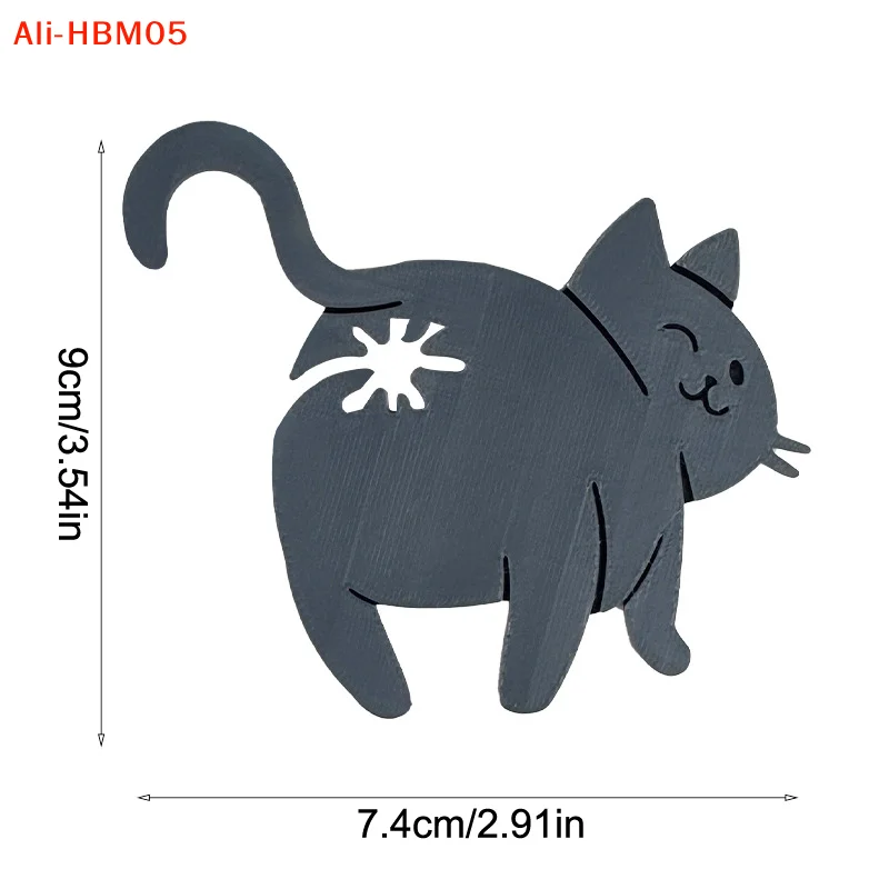 (HB05)2개입 3D 고양이 엉덩이 모양 빵 봉투 클립 간식 봉투 밀봉 클립 참신한 주방용품 고양이 애호가를 위한 음식 보관 봉투 클립