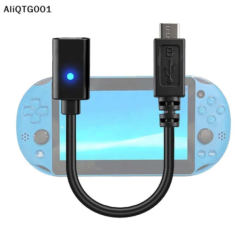 P S Vita2000 컨트롤러 충전 어댑터 유형 C LED 변환 코드 게임 콘솔 전원 와이어 용 1/3Pcs USB C 케이블