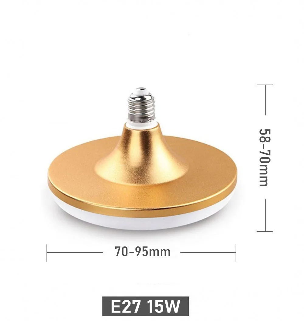 ตัวเลือกสินค้า หลอดไฟ LED E27 ยูเอฟโอ ประหยัดพลังงาน 70W 60W 50W 40W 30W 20W
