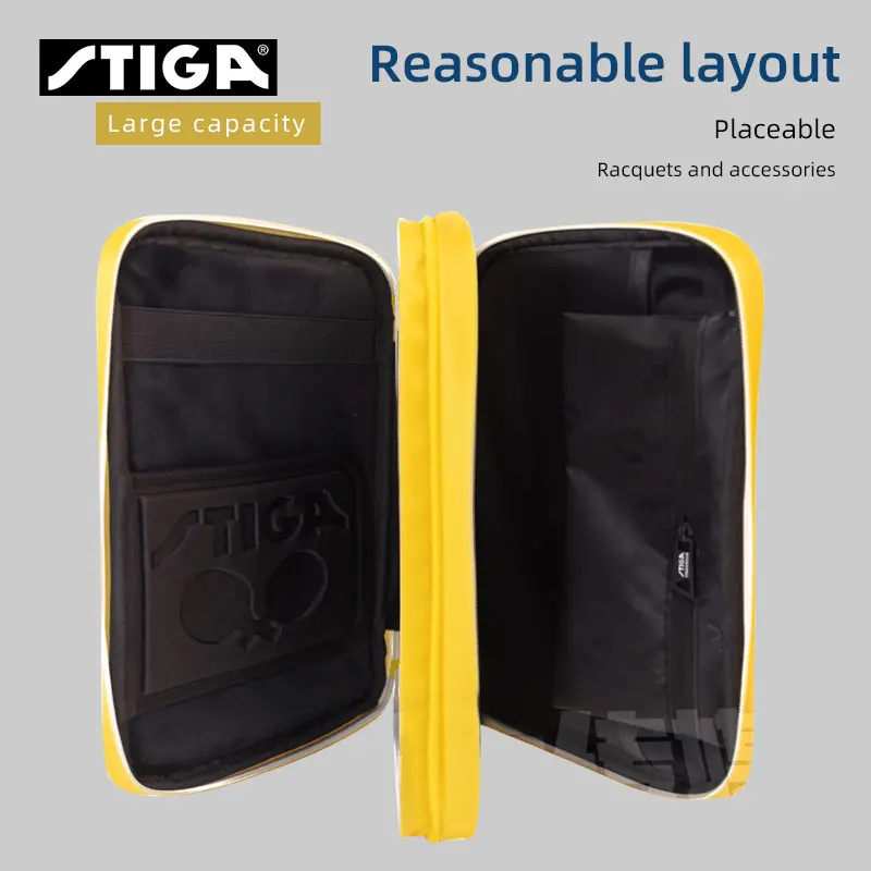 STIGA Cover per Racchetta da Ping Pong Eco Rival, Spazio per 1 Racchetta da Tennistavolo - in Plastica Riciclata Robusta