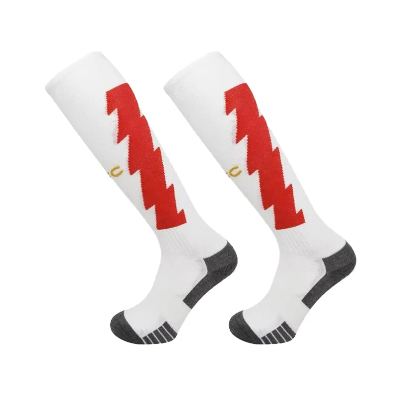 Soccer Socks 23-24 Season European Football Club Styles Adults Kids Soccer Socks Boys Kid's Long Knee High Towel Bottom Sports Sock