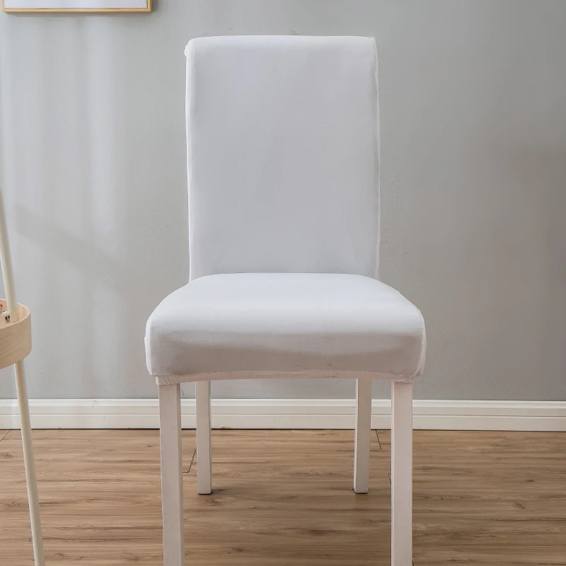 Chair Cover Spandex Elastic Chair Slipcover Case Solid Color Dining Chair Cover Stretch Covers for Wedding Hotel Banquet Dining Room