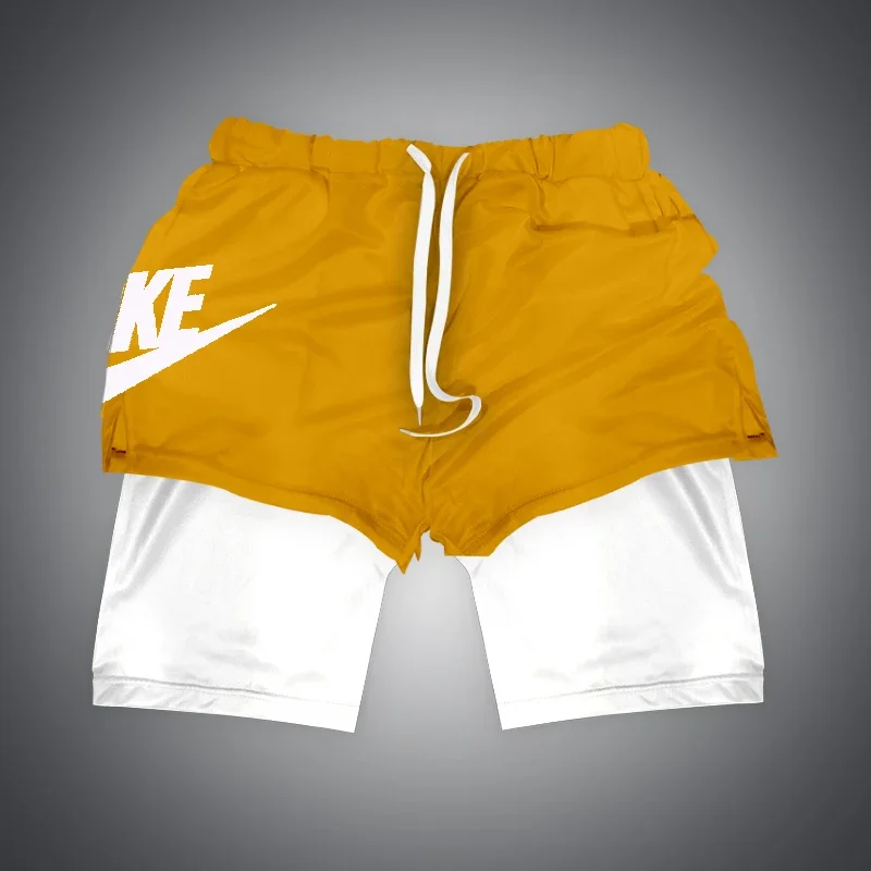 Summer New Anime Fitness Sports Sexy Shorts Comfortable Men Brand Gym Casual Shorts Summer Double Plus Size