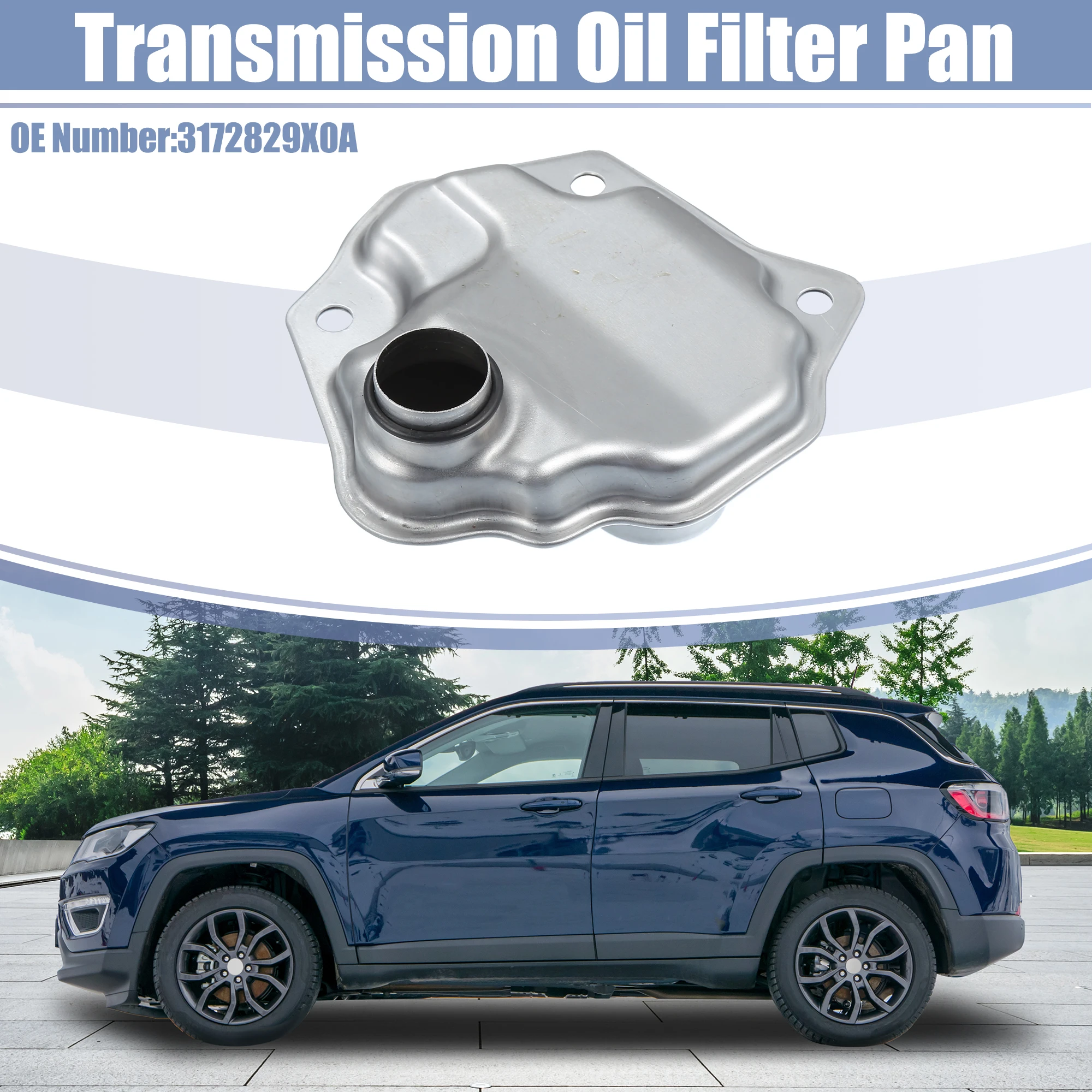 X Autohaux No.3172829X0A Car Transmission Filter Oil Pan for Infiniti JX35 (L50) 2013 for Infiniti QX60 hybrid (L50HV) 2015-