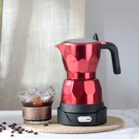 110V 220V 150ml Home Transparent Electric Moka Pot Aluminum Moka Pot Coffee Maker Simple Portable Coffee Pot 4