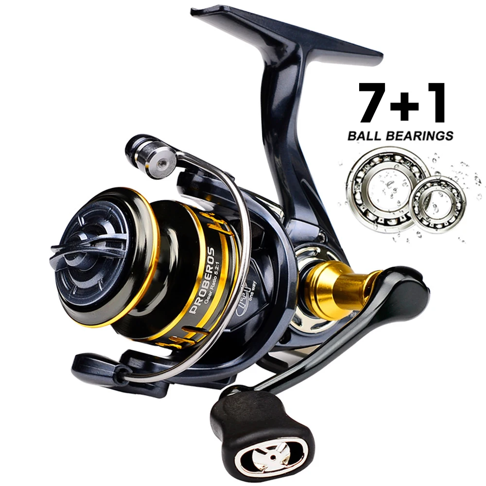 

135g Super Light Fishing Reel 7+1BB High Speed 5.2:1 Gear Ratio Max Drag 8Kg Spinning Reel with Aluminum Spool for Freshwater