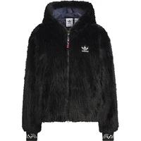 Adidas officiel authentique trois rayures femme fausse fourrure sport mode veste IX4226 5