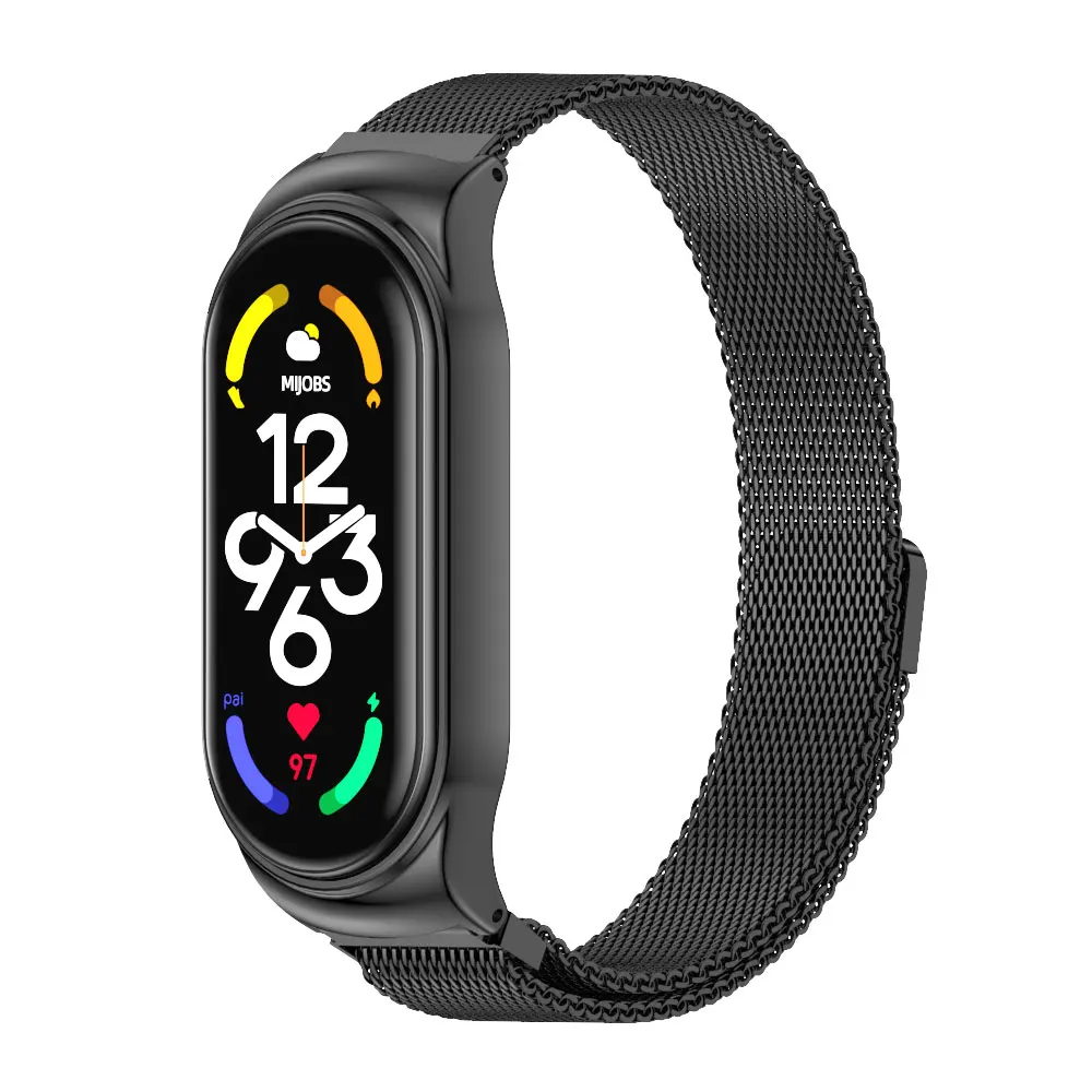 Elegant Stainless Steel Metal Strap Bracelet