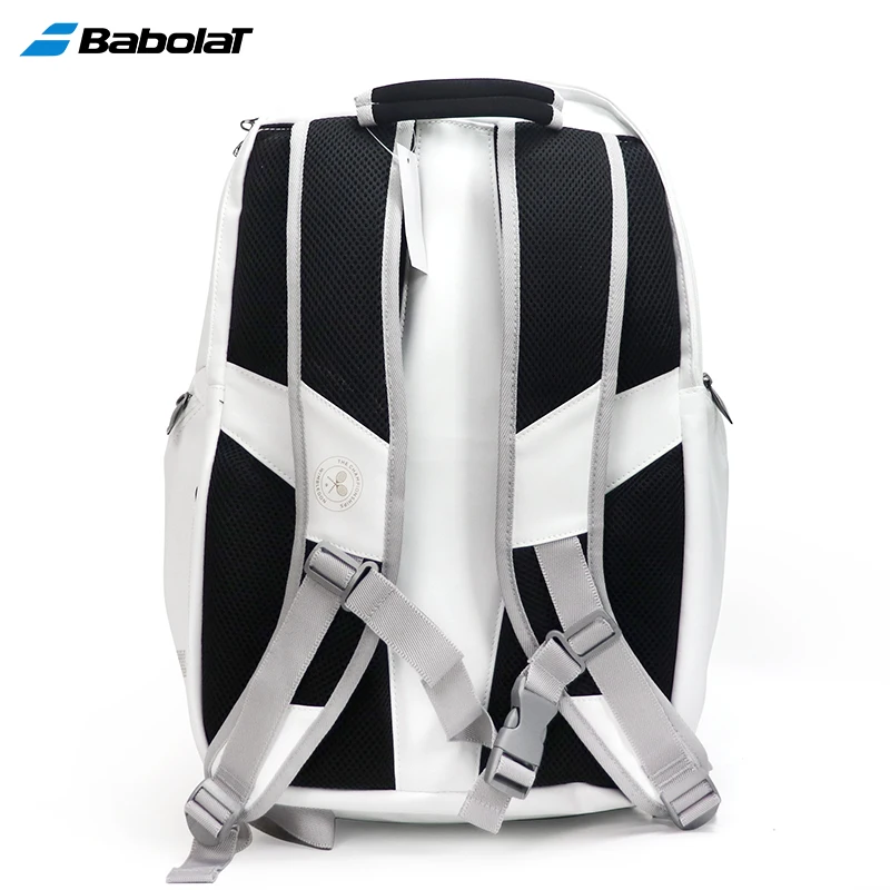 Babolat-Mochila De Tênis De PU Durável Para Homens E Mulheres, Saco De Squash Com 2 Pacotes, Saco De Armazenamento, Acessórios Para Sapatos, Branco, Ouro, WIM, 2021