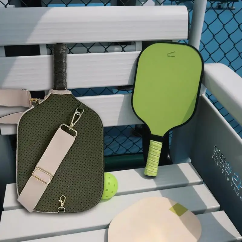Pickleball Rackets Shoulder Bag for Men Women Sports Pickleball Paddle Bag Waterproof Paddle Tote Sturdy Racket Shoulder