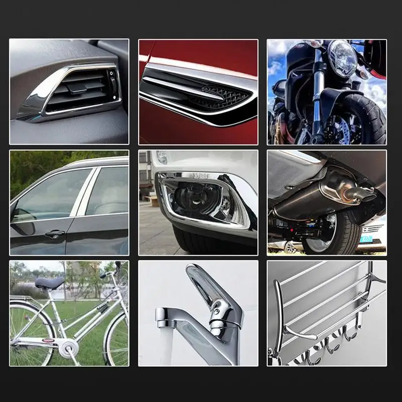 43g Universal Car Metal Polish Chrome Restoration Renovation Compound Removes Rust Car Door Handles Windows Trim