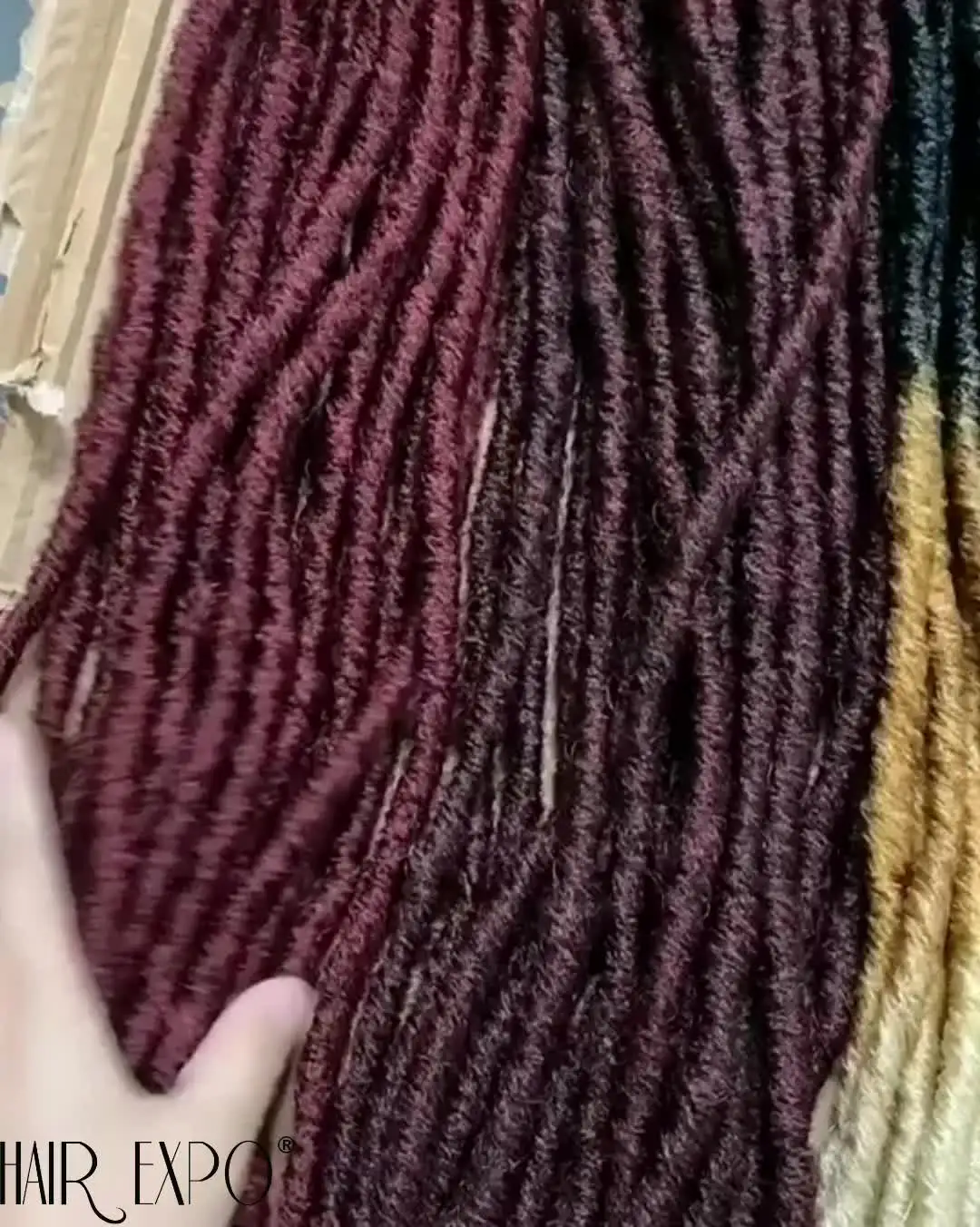 18 cali proste szydełkowe skręcone włosy warkocze syntetyczne doczepy do włosów plecionka z włókna Kanekalon dla czarnych kobiet włosy HeyMide