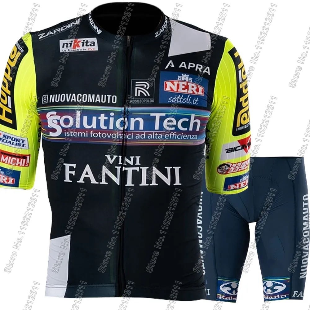 Team Solution Tech - Vini Fantini 2025 Cycling Jersey Set Mens ItalyClothing Road Bike Suit Bicycle Shirt Bib Shorts MTB Ropa 6