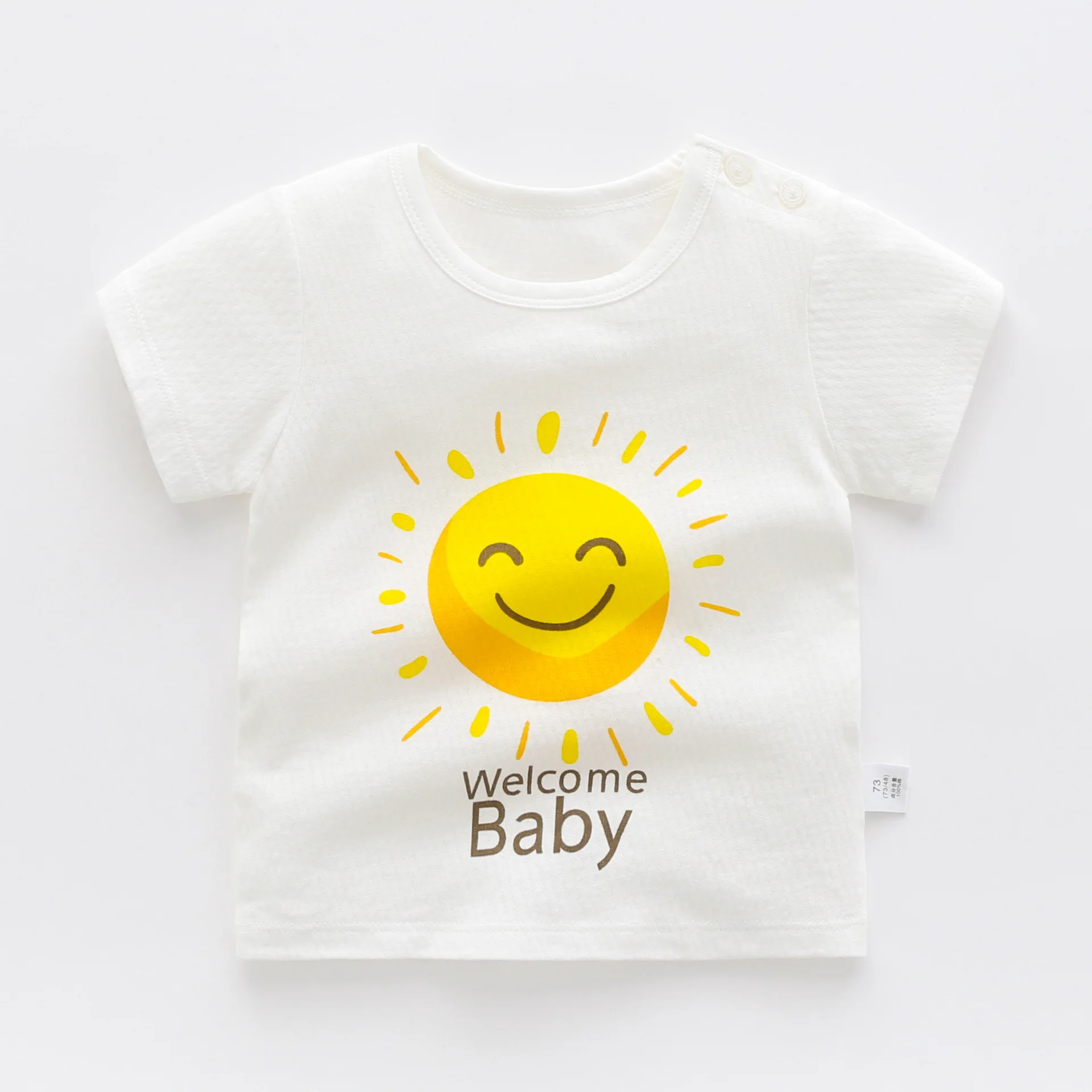 

ZWY1819 New Summer Fashion Boys Girls Sports T-Shirts Kids T-Shirts Casual Tops Cartoon Printing T-Shirts Clothes 1-6 Years