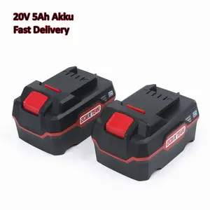 Six Packs 20V 5 Ah Lithium-Ion Akkupack for Parkside 20V Team Cordless  Power Tools for