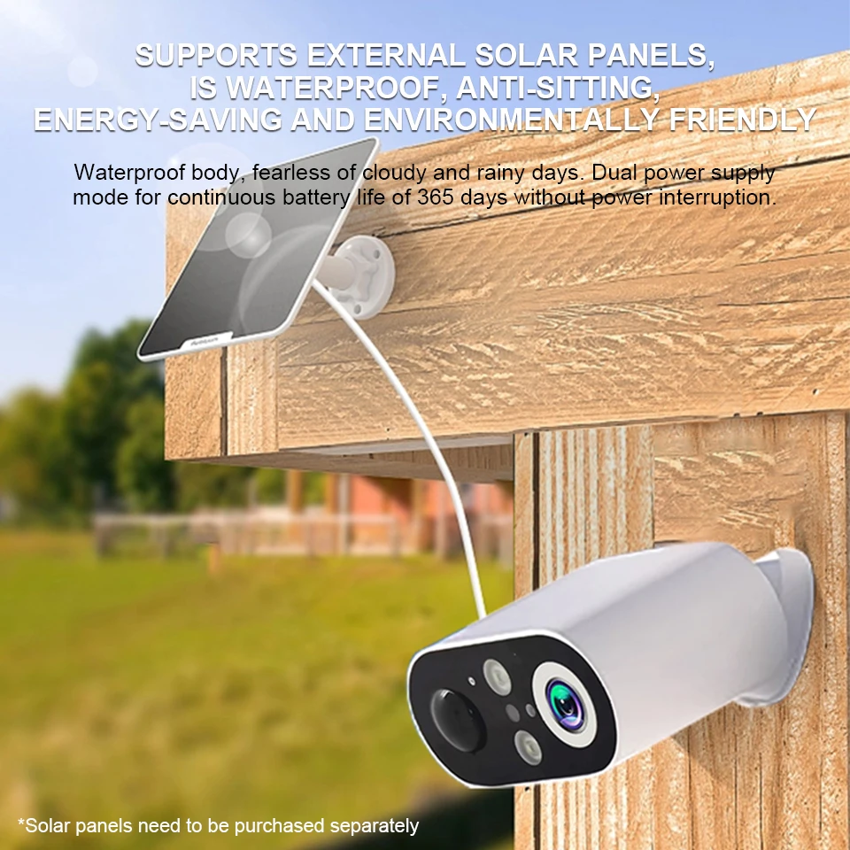 CCTV IP Security Camera Outdoors Waterproof Two-way Audio HD SurveillanceColor Night Vision Surveillance 1080P Camera 2