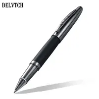 DELVTCH Metal Gel Pen Matte Handle Business Signature Pen 0.5mm Black Blue Ink Cartridge Office School Writing Stationery Gifts 1