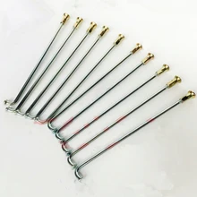  36pcs/lot Motorcycle spokes 3.2mm/3.5mm/4.0mm*125-235mm electric motorcycle wheels spokes for JH70 GN250 400 125 