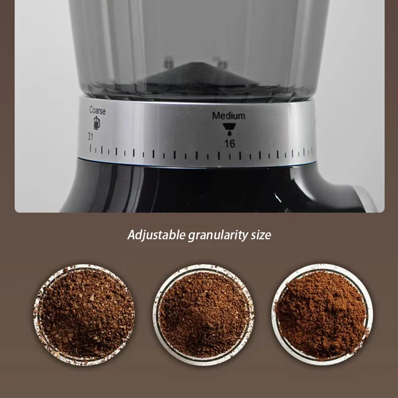 Cone wheel coffee bean grinder electromechanical grinding powder Italian home 5